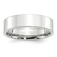 thumbnail image 4 of 10K White Gold 6mm Standard Flat Comfort Fit Band Ring Size 12, 4 of 7
