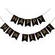 thumbnail image 1 of Banner negro de Feliz Año Nuevo plateado - Decoraciones de Nochevieja 2025 - en la pared como fondo para fotografías (14 x 20 cm), 1 of 5