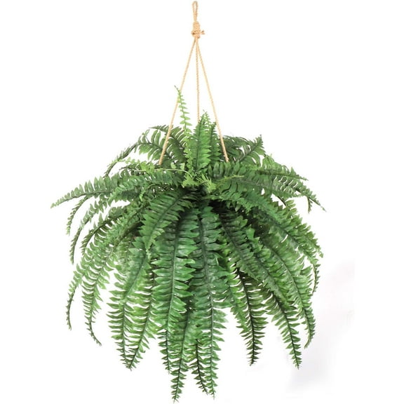 48-Inch Boston Fern Plant with 48 Leaves – Artificial Greenery Bush for Home, Office & Event Décor