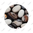 thumbnail image 3 of Abstract Nature Pebbles Art Pattern Polyester Universal Spare Wheel Tire Cover Wheel Covers for Trailer RV SUV Truck Camper, 3 of 5