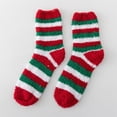 thumbnail image 2 of Lady Senior Plush Sleeping Socks Home Coral Velvet Socks Christmas Socks, 2 of 3