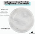 thumbnail image 3 of Radicaln Marble Fruit Bowl White 10 Inches Handmade Fruits Holder -Fruit Dish For Dining Table Décor, 3 of 6