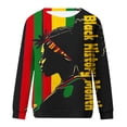thumbnail image 4 of Jjayotai Black Women Pride Black History Month African Black Sweatshirt, Long Sleeve Round Neck Plus Size Pullover Tops, Suit for Parade Multicolor XXL, 4 of 5