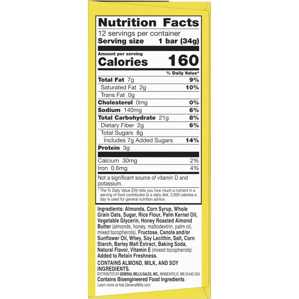 Nature Valley Sweet & Salty Nut Almond Granola bars 12 ct / 1.2 oz - 5 Pack