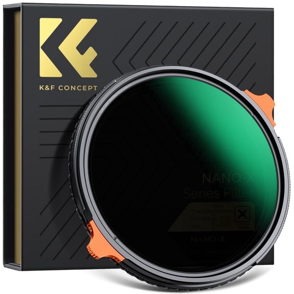 K&F CONCEPT 67mm K&F CONCEPT 77mm True Color Variable Fader ND2-32 ND Filter and CPL Circular Polarizing Lens Filter in 1 for Camera Lens Neutral Density Polarizer Filter (Nano-x Series)