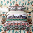thumbnail image 2 of Erosebridal Rustic Farmhouse Aztec Bedding Comforter Set, Western Cowboy Full Bedding Set, Pink Purple Black, Gray Reversible 7pcs, 2 of 6