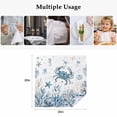 thumbnail image 5 of Blue Coastal Crabs Cloth Napkins, Summer Ocean Sea Starfish Coral Shells Washable and Reusable Dinner Napkins Set of 6, Table Napkin for Kitchen Party Birthday Wedding Hotel Housewarming 20"x20", 5 of 9