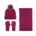 thumbnail image 2 of Miogawg Winter Beanie Hat, Scarf And Touchscreen Gloves Set For Men And Women, Warm Knit Gloves Cold Weather With Thermal Fleece Lined, 2 of 2