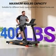 thumbnail image 3 of UMAY 16% Incline Folding Treadmill, 400 lbs Capacity, 3.0 HP Quiet Motor, 0.6-7.0 MPH, 3 LED Displays for Home, 3 of 7