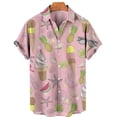 thumbnail image 5 of Camisas de helado divertidas con estampado 3D para hombre, camisas de playa de talla grande de manga corta de verano, blusas hawaianas con solapa para vacaciones, ropa para hombre, 5 of 5