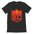 thumbnail image 5 of Kansas Shield Men's V-Neck T-shirt Champions Game Day Fantasy Football K.C. Fan, 5 of 7