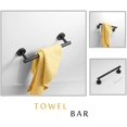 thumbnail image 3 of 9Pcs Black Bathroom Accessories Accessory Bars Set Hand Towel Holders Ring Holder Rails for Bathrooms, 3 of 4
