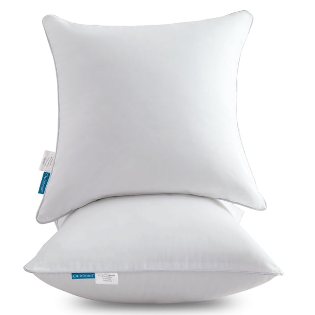 Insertos de almohada Oubonun Euro 30 x 30 cm (juego de 2) con 100% algodón