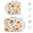 thumbnail image 4 of Yayeee Dish Drying Mat for Kitchen Counter 18"x24" Microfiber Absorbent Pad, Orange Fall Pumpkin, 4 of 7