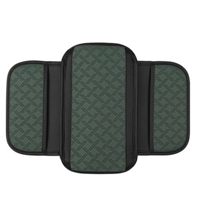 Universal Car Center Console Armrest Cover Cushion with Storage Bag Premium Wear Resistant Stitching Easy to Install for Vehicle Interior Protection and Comfort