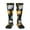 2 Black-2, variant on Cartoon Bird Owl print thigh-high socks, crafted for both men and women with a stretchy, high-opaque design perfect for daily wear
