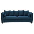 thumbnail image 3 of Modway Avalon Modern Wood and Fabric Slipcover Sofa in Azure Blue, 3 of 11