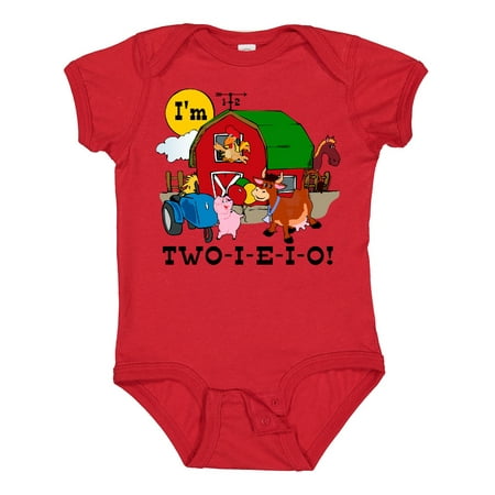 

Inktastic TWO-I-E-I-O Gift Baby Boy or Baby Girl Bodysuit