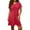 Style1-Red dresses for women, variant on Maqroz Summer Dresses for Women Plus Size Midi Ruched Dresses Adjustable Twist Front V Neck 2026 Holiday Elegant Short Sleeve Boho Beach Sundress White XXXL