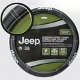 thumbnail image 4 of Plasticolor Jeep Deluxe Series Universal Steering Wheel Cover, Black with White Contrast Stitching, 4 of 7