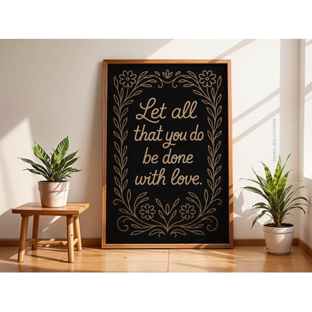 Vintage Inspirational Quote Wall Art Home Decor Scripture Print Faith Religious Gift For Believers