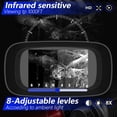 thumbnail image 3 of Lunettes de Vision Nocturne, Jumelles Infrarouges 2.5K 40MP, Zoom 10X, 7 Vitesses Réglables pour Chasse et Camping, Supporte jusqu'à 128GB, 3 of 7