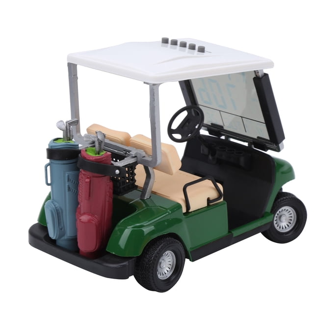 Plastic Golf Perpetual Calendar Present Gift Miniature Golf Cart Clock Accessory