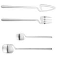 thumbnail image 2 of Matte Cutlery Set,Stainless Steel Dinner Tableware,Flatware Set,Knife Fork Spoon Dinnerware Set Party Set(Silver,16 PCS), 2 of 7