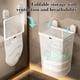 thumbnail image 4 of Almacenamiento y organización, cesta para ropa sucia con ventosa, cesta para ropa sucia para el hogar, cesta para ropa sucia plegable de pared para inodoro, cesta para guardar ropa sucia de baño, ces, 4 of 7