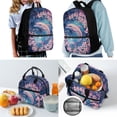thumbnail image 2 of Jeiento Dolphin Backpack for School Girls 3rd/4th/5th Grade Kids Bookbag Elementary School Bag Set with Lunch Box Water Bottle Holder Pencil Case Preschool Backpacks Pink Floral Daycare Satchel Bags, 2 of 7