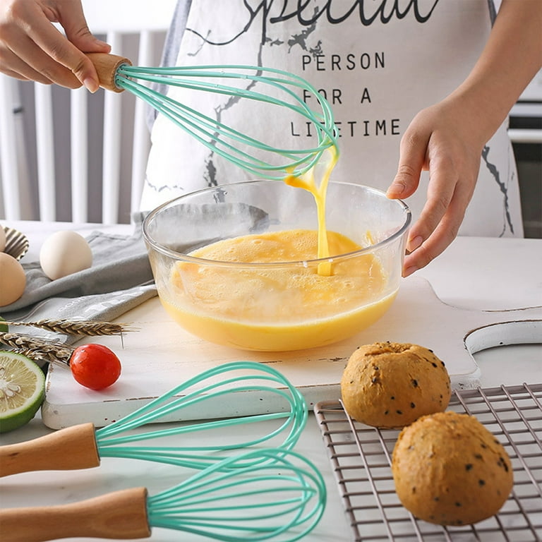 Cheers.US 2 Pcs Plastic Egg Whisks, Kitchen Whisks, Balloon Wire Whisk, Egg  Frother Tool Kitchen whisks with Thick Wire and Strong Handles for