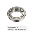 thumbnail image 4 of F6804ZZ Flanged Ball Bearing, 20x32x7mm Chrome Steel Double Shielded ABEC1 Flange Bearings,4 Pack, 4 of 5