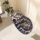 thumbnail image 1 of Alfombra de Bienvenida con Diseño de Gatito En 3D, 40 X 76 Cm, Antideslizante, Ideal para El Verano. Alfombra Divertida y Original para Interiores y Exteriores., 1 of 7