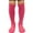 Bright Pink, variant on Couver Unisex Solid Youth/Kids Knee High Sports Athletic Baseball Softball Socks