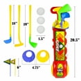thumbnail image 2 of KidPlay Products Kids Toddler Outdoor Golf Club Pretend Play Set - Red, 2 of 6
