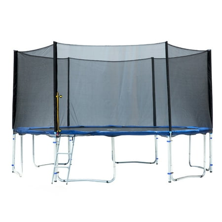 Exacme Round Trampoline 15 Feet With Safety Net, Safety Pad And Ladder