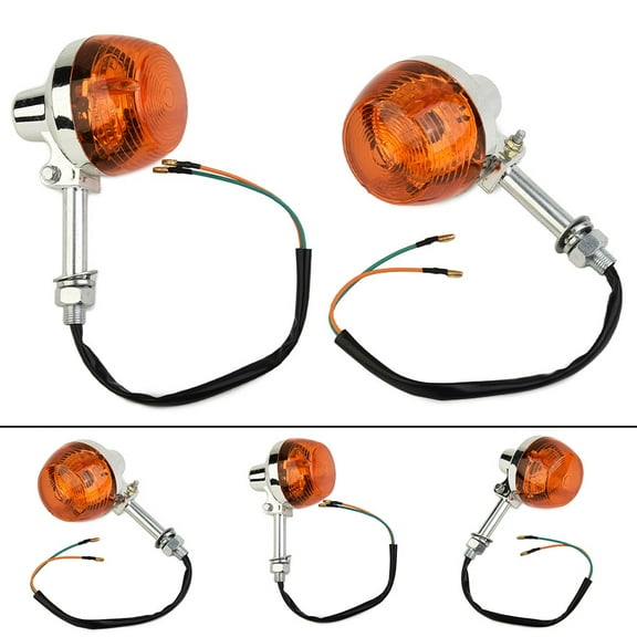 2X Replacement Motorcycle Turn Signal Light For Honda C70 CT70 CT90 XL100 CB350
