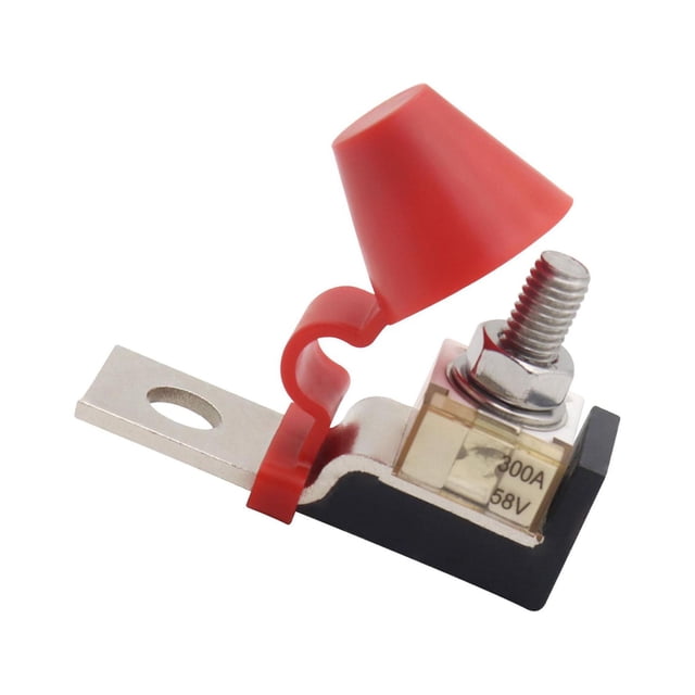 Transemion Marine Terminal Fuse Block for Boat Compact and Waterproof 300A 6.2 x 2 x 4.5cm 1Set