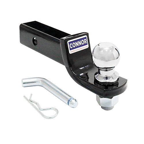 Solid Steel 2" Tow Hitch Ball Mount with 2" Hitch Ball 2" Drop 6,000lb