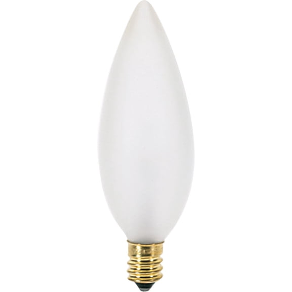 Satco Products S3785 120-Volt 25B9.5 Candelabra Base Frost Light Bulb