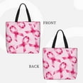 thumbnail image 2 of Easygdp Breast Cancer Ribbons Awareness Bolsa Tote para Mujer, Bolso de Hombro para Trabajo, Playa, Viajes, Compras y Supermercado, 2 of 7