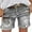 Dark Gray, variant on ZVNAΖH Ripped Jean Shorts Women, Shorts Roll Up Cuff Denim, Summer Casual Shorts, Slim Fit, Sizes S-3XL
