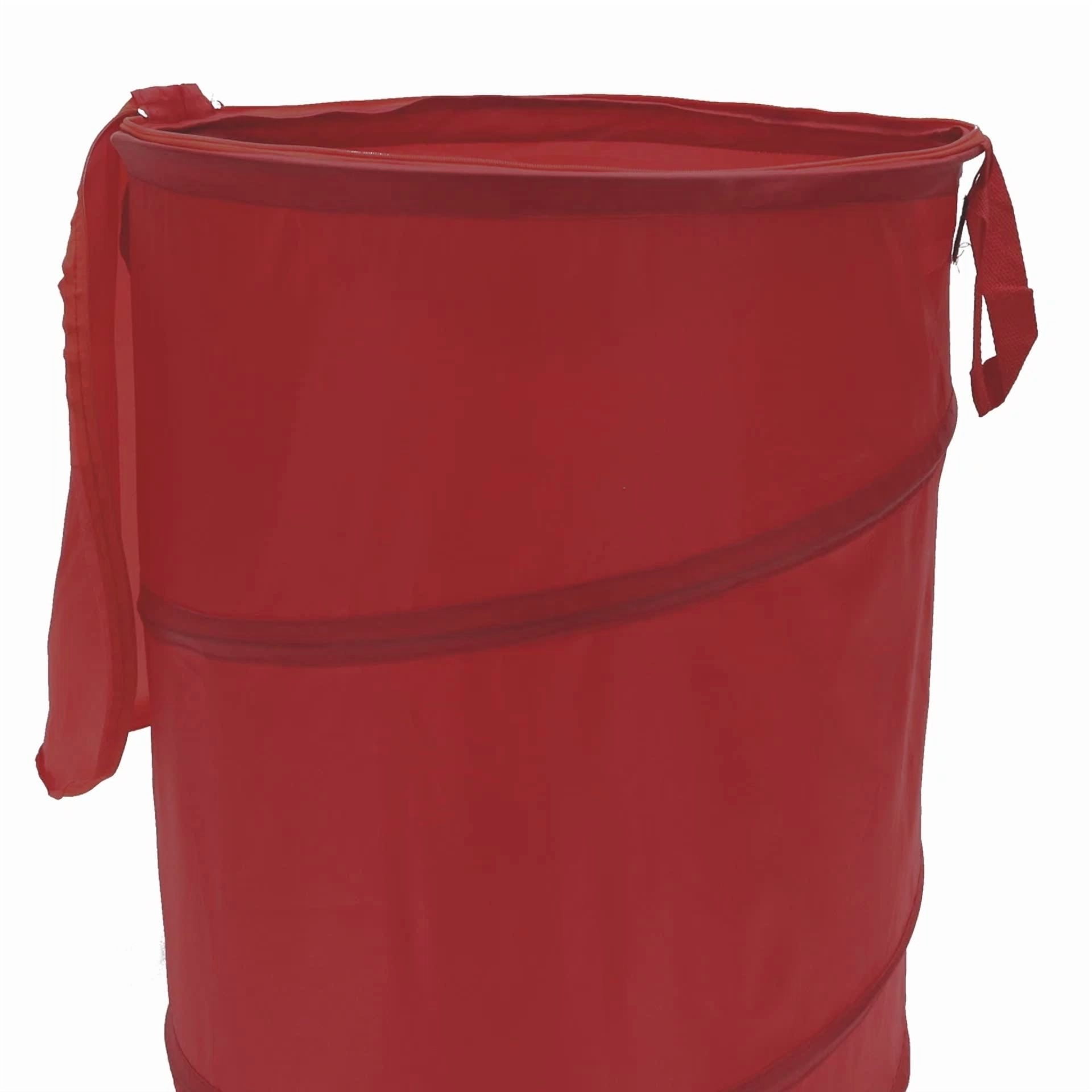 Pop-Up Laundry Basket, Red