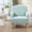 Blue, variant on Jopath Modern Accent Chair, Small Fabric Club Chair with Retro Wooden Legs & Nailhead Trim,Upholstered Armchair Lounge Chair for Bedroom Living Room Single Sofa, Blue
