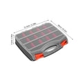 thumbnail image 2 of unbranded Caja Organizadora De Plástico Con Asa Y Divisores Removibles Para Almacenamiento Doble De Piezas Pequeñas, 2 of 7