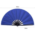 thumbnail image 6 of Yesbay Chinese Folding Fan Solid Colour Comfortable Grip Smooth Opening Closing Tai Chi Fan Elegant Classical Dance Accessory, 6 of 8