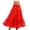Red, variant on IROINNID Long Elastic Waist Skirt For Women Fashion Full Skirt A Set Of Wedding Skirt Full Skirt Half Skirt Solid Color Skirt