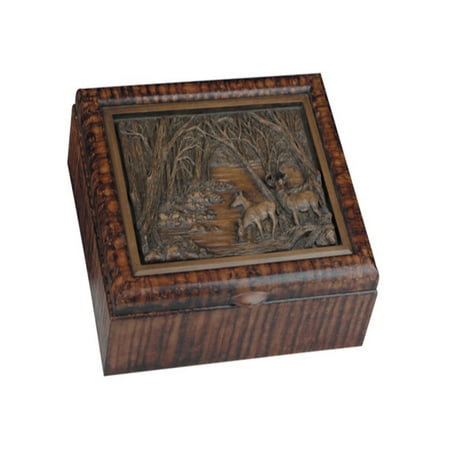Deer Family Box - 12W x 4.5H in.