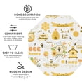 thumbnail image 4 of Disketp Farm Bee Cute Honey Funny Coasters,6 Pcs Leather Coasters With Holder, Perfect Housewarming Hostess Gifts,Protect Furniture From Water Marks Scratch And Damage, 4 of 9
