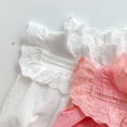 thumbnail image 5 of LYMAYTER ‌‌‌‌‌Newborn Baby Girls Playsuit Fly Sleeve Romper Ruffled Bodysuit Lightweight Summer‌ 3-24M, 5 of 8